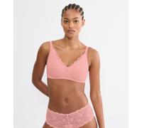 Minimizer-BH TRIUMPH "Amourette N01", Damen, Gr. 95, Cup D, cherry rose, Microtouch, Obermaterial: 75% Polyamid, 25% Elasthan, BHs Minimizer-BH, mit Spitzendetails und ohne Bügel (74377606-95) cherry