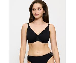 Minimizer-BH TRIUMPH "Amourette W01", Damen, Gr. 75, Cup H, schwarz, Obermaterial: 68% Polyamid, 32% Elasthan, BHs Minimizer-BH, verkleinert die Brust optisch um eine Cup-Größe, Topseller (61992228-75