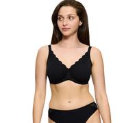 Minimizer-BH TRIUMPH "Amourette W01", Damen, Gr. 85, Cup E, schwarz, Obermaterial: 68% Polyamid, 32% Elasthan, unifarben, BHs Minimizer-BH, verkleinert die Brust optisch um eine Cup-Größe, Topseller (