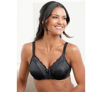 Triumph Minimizer-BH Ladyform Soft W, mit Bügel und Spitze 75, Cup E schwarz Damen Bügel-BHs BHs Damenwäsche 75, Cup E schwarz
