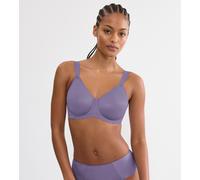 Minimizer-BH TRIUMPH "Essential Minimizer", Damen, Gr. 85, Cup D, lila, Microtouch, Obermaterial: 70% Polyamid, 30% Elasthan, BHs Minimizer-BH, schimmerndes Jacquard-Muster, mit Bügel, Topseller (8275
