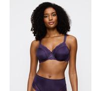 Minimizer-BH TRIUMPH "Ladyform Soft", Damen, Gr. 90, Cup F, lila (royal lila), Microtouch, Obermaterial: 50% Polyamid, 41% Polyester, 9% Elasthan, BHs Minimizer-BH, verkleinert die Brust optisch um ei
