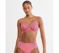 Minimizer-BH TRIUMPH "Wild Peony Florale", Damen, Gr. 85, Cup C, wild rose, Microtouch, Obermaterial: 45% Polyamid, 20% Elasthan, 17% Modal, 17% Polyester, 1% Viskose, BHs Minimizer-BH, verkleinert di