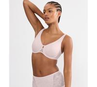 Minimizer-BH TRIUMPH "Wild Rose Sensation", Damen, Gr. 70, Cup F, tender pink, Spitze, Obermaterial: 82% Polyamid, 18% Elasthan, BHs Minimizer-BH, verkleinert die Brust optisch, mittlerer Shape-Effekt