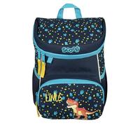 minimutz Kindergartenrucksack Mini-Me Dino TRex- Personalisiert mit Name - Rucksack Jungen 3-6 Jahre - Gepolsterte Schultergurte mit Brustgurt (Domi Dino)