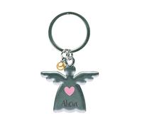 minimutz Schlüsselanhänger Schutzengel mit Name personalisiert | Motiv Engel mit Herz/Stern für Kinder | Glücksbringer für Jungen & Mädchen | inkl. Gravur