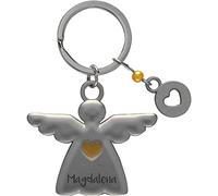 minimutz Schlüsselanhänger Schutzengel mit Name personalisiert | Motiv Engel mit Herz/Stern für Kinder | Glücksbringer für Jungen & Mädchen | inkl. Gravur