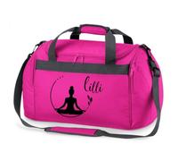 minimutz Sporttasche Schwimmen für Kinder - Personalisierbar mit Name - Schwimmtasche Meerjungfrau Duffle Bag für Mädchen und Jungen (pink)