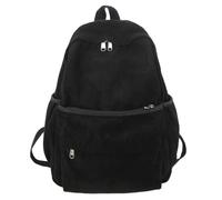 MININAI Adretter Cord-Rucksack, 39,6 cm (15,6 Zoll), Laptop-College-Rucksack, Schwarz, Einheitsgröße