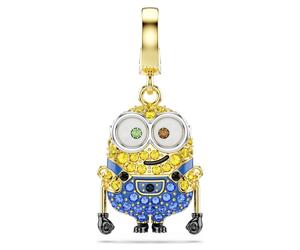 Minions Bob Charm, Pavé, Mehrfarbig, 18K Goldbeschichtet OS