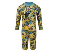 MINIONS, Ich - Einfach unverbesserlich, Einteiliger Badeanzug für Jungen, 100% Polyester mit Reißverschluss hinten, Gelb, 8-9 Jahre: 134cm