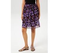 Minirock ANISTON CASUAL, Damen, Gr. 36, schwarz (schwarz, lila, flieder, orangerot, grün, hellgrün, pink, rose, braun, gelb, wollweiß), Georgette, Obermaterial: 100% Polyester. Futter: 100% Polyester,