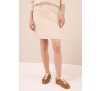 Minirock CECIL, Damen, Gr. 28, beige (oat milk beige), Web, 98% Baumwolle, 2% Elasthan, unifarben, normal knieumspielend, Röcke Minirock, aus Baumwolle mit Stretchanteil (90708153-28) oat milk beige