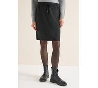 Minirock CECIL, Damen, Gr. L (42), grau (schwarz), Stoff, 79% Polyester, 18% Viskose, 3% Elasthan, gestreift, normal kniefrei, Röcke Minirock, Elastikbund mit Tunnelzug (86568260-L) schwarz