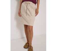 Minirock CECIL, Damen, Gr. S (38), beige (cashmere beige), Stoff, 52% Lyocell, 46% Baumwolle, 2% Elasthan, unifarben, comfort fit knielang, Röcke Minirock (30738041-S) cashmere beige