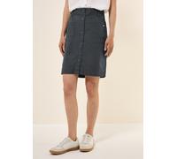Minirock CECIL, Damen, Gr. XL (44), volcanic grau, Web, 98% Baumwolle, 2% Elasthan, unifarben, casual, gerade kurz, Röcke, mit Elastikbund (67356847-XL) volcanic grau