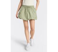 Minirock HUGO BLUE "Rababa", Damen, Gr. 42, light, pastel grün 337, Web, Obermaterial: 100% Baumwolle, unifarben, kurz, Röcke Minirock, Ballon Fit mit elastischem Bund, Logostickerei (75458932-42) lig