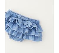 Minirock IDO "BABY GIRL SUMMER SKIRT", Mädchen, Gr. 12, stone bleach, 65% Baumwolle, 35% Lyocell, Röcke Minirock (46959734-80) stone bleach