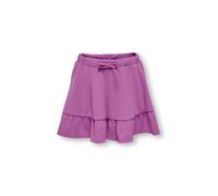 Minirock KIDS ONLY "KOGSANIA STRING SKORT CS JRS", Mädchen, Gr. 152, liatris, Jersey, Obermaterial: 95% Polyester, 5% Elasthan, unifarben, kurz, Röcke Minirock (34252624-152)