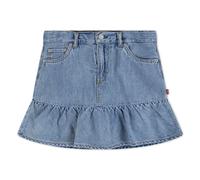 Minirock LEVI'S KIDS "LVG FLOUNCE SKORT", Mädchen, Gr. 14 (158), reach for the stars, Denim/Jeans, Obermaterial: 100% Baumwolle, unifarben, normal ca. Mitte Oberschenkel, Röcke Minirock, for Girls, ha