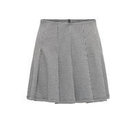 Minirock ONLY "ONLFINE PLEAT SKIRT BOX JRS", Damen, Gr. S (36), schwarz (schwarz pattern:cloud dancer), Obermaterial: 73% Polyester, 25% Viskose, 2% Elasthan, gemustert, regular fit, Röcke Minirock (9
