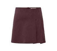 Minirock ONLY "ONLSULAJMA HW PLEAT SKIRT CC TLR", Damen, Gr. 42, fudge, Web, Obermaterial: 69% Polyester, 28% Viskose, 3% Elasthan, unifarben, kurz, Röcke Minirock, Materialmix (38154321-42) fudge