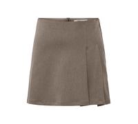 Minirock ONLY "ONLSULAJMA HW PLEAT SKIRT CC TLR", Damen, Gr. 42, walnut, Web, Obermaterial: 69% Polyester, 28% Viskose, 3% Elasthan, unifarben, kurz, Röcke Minirock, Materialmix (95348331-42) walnut