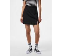 Minirock PIECES "PCBOZZY HW SLIT SKIRT NOOS BC", Damen, Gr. M (38), schwarz, Web, Obermaterial: 88% Polyester, 12% Elasthan, unifarben, mini, Röcke Minirock (60278758-M) schwarz