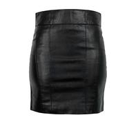 Minirock RICANO "Lederrock 1265 Skirt", Damen, Gr. XXL, schwarz, Obermaterial: 100% Lammnappaleder LANA., schmal, Röcke Minirock, Handgefertigt aus echtem Leder (98033757-XXL) schwarz