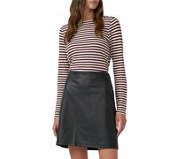 Minirock S.OLIVER, Damen, Gr. 38, schwarz, Web, Obermaterial: 100% Polyester, unifarben, regular fit kurz, Röcke Minirock, mit elastischem Bund (93049311-38)