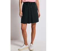 Minirock STREET ONE, Damen, Gr. 34, grün (pine grove grün), Stoff, 95% Viskose, 5% Elasthan, unifarben, normal kniefrei, Röcke Minirock, mit Elastikbund (16536328-34) pine grove grün