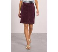 Minirock STREET ONE, Damen, Gr. 34, rustic rouge, Cord, 100% Baumwolle, unifarben, comfort fit knielang, Röcke Minirock, in Cord-Optik (65385422-34) rustic rouge