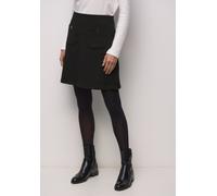 Street One Frauen Rock mit Struktur in Schwarz, Gr: 34