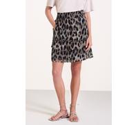 Damen Knielanger Rock aus Chiffon mit Print