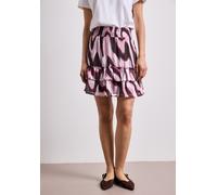 Minirock STREET ONE, Damen, Gr. 42, clouded blush, Stoff, Obermaterial: 100% Polyester; Futter: 100% Modal, regular fit knieumspielend, Röcke Minirock, mit Elastikbund (81067169-42) clouded blush