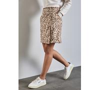 Wickelrock STREET ONE, Damen, Gr. 44, honey sand, Obermaterial: 90% Polyester, 10% Elasthan, gemustert, casual, normal kniefrei, Röcke, in Wickeloptik (86159837-44) honey sand