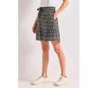 Minirock STREET ONE, Damen, Gr. 46, clay sand, Stoff, 100% Viskose, gemustert, normal knielang, Röcke Minirock, Middle Waist (77306860-46) clay sand