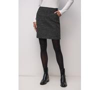 Street One Frauen Bouclé Rock in Schwarz, Gr: 46