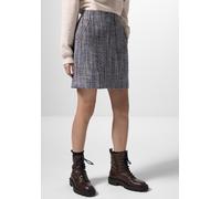 Minirock STREET ONE STUDIO, Damen, Gr. 40, blau (silber lake blau), Stoff, 100% Polyester, kariert, normal kniefrei, Röcke, mit Reißverschluss und Taschen (84195304-40) silber lake blau