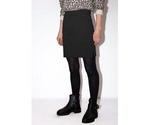 Minirock STREET ONE STUDIO, Damen, Gr. 40, schwarz, Web, 80% Baumwolle, 15% Polyester, 5% Elasthan, unifarben, normal kniefrei, Röcke Minirock, Middle Waist (75427159-40) schwarz