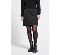 Minirock STREET ONE STUDIO, Damen, Gr. 46, anthrazit melange, Stoff, 90% Polyester, 10% Viskose, unifarben, normal kniefrei, Röcke Minirock, mit seitlichen Einschubtaschen (93488507-46) anthrazit mela