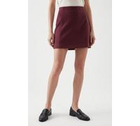 Minirock VERO MODA "VMFORTUNEALLISON HW SHORT SKIRT GA NOOS", Damen, Gr. S, rot (windsor wine), Web, Obermaterial: 100% Polyester, unifarben, sehr figurbetont kurz, Röcke Minirock, Kunstfaser (9643121