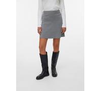 Minirock VERO MODA "VMSABA NW SKATER SKIRT GA NOOS", Damen, Gr. M (38), grau (medium grau melange), Strick, Obermaterial: 50% Viskose, 28% Polyester, 22% Nylon, unifarben, modisch, kurz, Röcke (387228