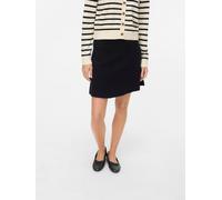 Minirock VERO MODA "VMSABA NW SKATER SKIRT GA NOOS", Damen, Gr. XL (42), schwarz, Strick, Obermaterial: 50% Viskose, 28% Polyester, 22% Nylon, unifarben, kurz, Röcke Minirock (66826553-XL) schwarz
