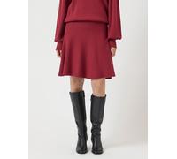 Minirock Y.A.S "YASFONNY HW KNIT SKIRT S. NOOS", Damen, Gr. L (40), rot (tibetan rot), Strick, Obermaterial: 72% Viskose, 28% Polyester, unifarben, regular fit kurz, Röcke Minirock (38505168-L)