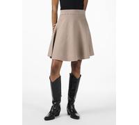 Minirock Y.A.S "YASFONNY HW KNIT SKIRT S. NOOS", Damen, Gr. M (38), braun (fungi), Strick, Obermaterial: 72% Viskose, 28% Polyester, unifarben, regular fit kurz, Röcke Minirock (83183446-M) fungi