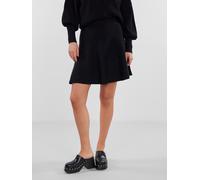 Minirock Y.A.S "YASFONNY HW KNIT SKIRT S. NOOS", Damen, Gr. XL (42), schwarz, Strick, Obermaterial: 72% Viskose, 28% Polyester, unifarben, regular fit kurz, Röcke Minirock (87305104-XL) schwarz