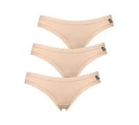 Minislip LIKE IT "3er Pack Damen Minislip Olivia", Damen, Gr. L, beige (nude), Obermaterial: 92% Polyamid PA. 8% Elasthan EL., Unterhosen (30301841-L) nude