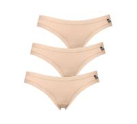 Minislip LIKE IT "3er Pack Damen Minislip Olivia", Damen, Gr. XL, beige (nude), Obermaterial: 92% Polyamid PA. 8% Elasthan EL., Unterhosen (22222028-XL) nude