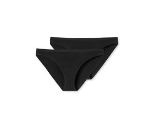 Minislip SCHIESSER "95/5", Damen, Gr. 46, schwarz, Single Jersey, Obermaterial: 95% Baumwolle, 5% Elasthan, körpernah, Unterhosen, mit flachen Nähten, Baumwollmischung, Single Jersey, weich (22558044-
